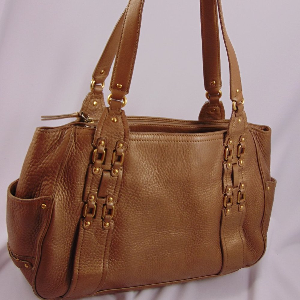 Cole Haan Village F05 Handbag Purse Bronze Gold